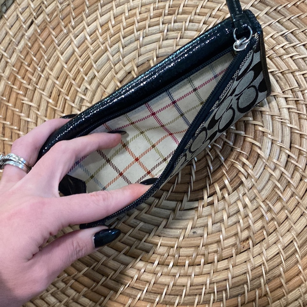 Black and Grey Coach Wallet - Picture 3 of 8